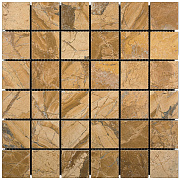 Мозаика Mir Mosaic Adriatica 7M097-48P коричневый/оранжевый мрамор 30,5х30,5см 0,93кв.м.