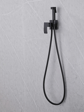 Гигиенический душ Abber Wasserfall AF8625B чёрный матовый