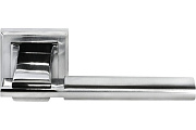 Дверная ручка нажимная MORELLI УПОЕНИЕ MH-13 SC/CP-S матовый никель/хром
