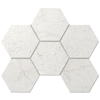 Керамическая мозаика ESTIMA Marmulla Mosaic/MA01_NS/25x28,5x10/Hexagon Heagon 25х28,5см 0,712кв.м.