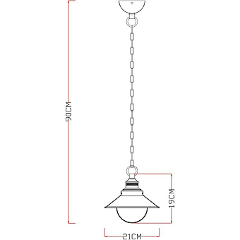 Светильник подвесной Arte Lamp GRAZIOSO A4577SP-1WG 60Вт E27