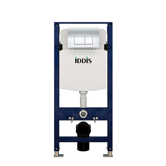 Комплект для установки подвесного унитаза IDDIS Optima Home OPH00GCi32K с панелью смыва белый