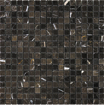 Мозаика Mir Mosaic Adriatica 7M076-15P чёрный мрамор 30,5х30,5см 0,93кв.м.