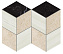 Керамическая мозаика Atlas Concord Италия MARVEL STONE AS2M Stone Mosaico Esagono Geo Warm Lapp 25,4х35,2см 0,36кв.м.