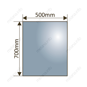 Зеркало MELANA MLN-LED052-1 70х50см с подсветкой