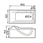 Ванна акриловая Gemy G9055 K R 181х92см пристенная