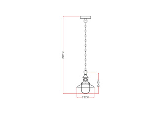 Светильник подвесной Arte Lamp SAILOR A4524SP-1AB 60Вт E27
