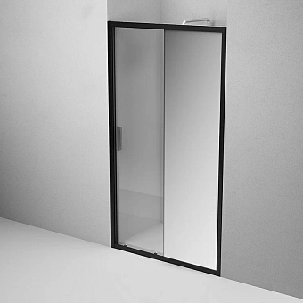 Душевая дверь AM-PM Gem Solo W90G-110-1-195BMir 195х110см стекло зеркальное
