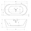 Ванна акриловая Abber AB9203-1.6 160х80см отдельностоящая