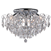 Люстра хрустальная Eurosvet Crystal 10081/6 хром/прозрачный хрусталь Strotskis 60Вт 6 лампочек E14