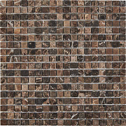Мозаика PIXEL Каменная PIX219 Dark Emperador мрамор 30,5х30,5см 0,93кв.м.
