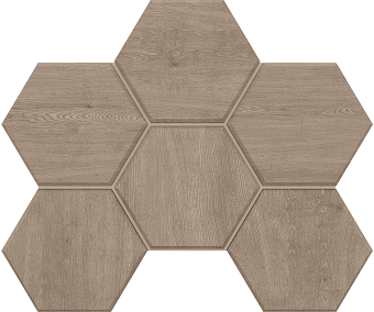 Керамическая мозаика ESTIMA Classic Wood Mosaic/CW02_NR/25x28,5/Hexagon Heagon 25х28,5см 0,071кв.м.