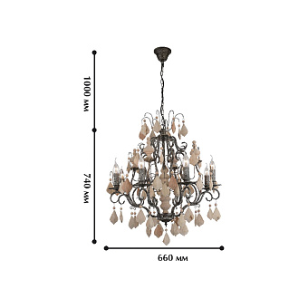 Люстра подвесная Favourite Albero 1763-8P 320Вт 8 лампочек E14