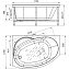 Ванна акриловая RADOMIR Монти 2-76-2-1-0-213 150х105см угловая