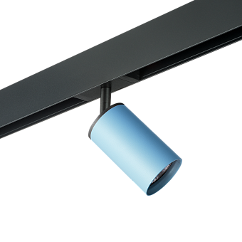 Трековый светильник Lightstar Rullo PRO435 50Вт GU10 голубой для однофазного трека