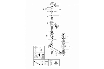 Смеситель для раковины GROHE Euroeco 23262000 хром