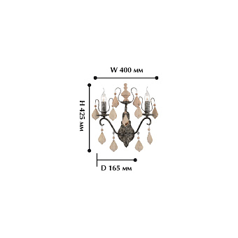 Бра Favourite Albero 1763-2W 80Вт E14