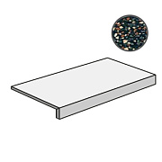 Плитка для ступеней ABK Blend PF60006979 Dots Gradino Top Multiblack Ret 120х32см 0,384кв.м. матовая