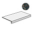 Плитка для ступеней ABK Blend PF60006979 Dots Gradino Top Multiblack Ret 120х32см 0,384кв.м. матовая