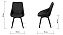 Кухонный стул поворотный AERO 50х59х87см сталь/экокожа Basalt