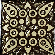 Вставка Роскошная мозаика ВБ 28 золотой/чёрный 6,6х6,6см 0,004кв.м.