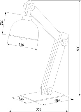 Настольная лампа TK Lighting Oslo 5021 60Вт E27