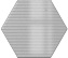 Настенная плитка WOW Subway Lab 101191 Mini Hexa Canale Pearl Gloss. 15х17,3см 0,578кв.м. глянцевая