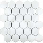 Керамическая мозаика Starmosaic Homework IDL1005 Hexagon small White Matt 26,5х27,8см 0,96кв.м.