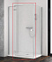 Душевая дверь RADAWAY Essenza New 385044-01-01L 200х90см стекло прозрачное