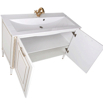 Мебель для ванной AQUANET Паола 187865 белый/золотой