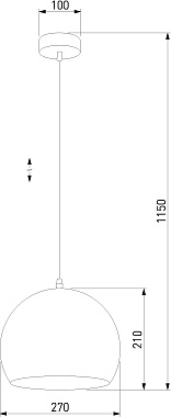 Светильник подвесной TK Lighting Yoda 2085 60Вт E27