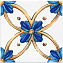 Вставка KERAMA MARAZZI Капри STG\A488\1146H белый/синий 9,9х9,9см 0,294кв.м.