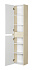 Пенал подвесной Акватон Сканди 1A255003SDB20 23х35х80см белый глянцевый/дуб верона