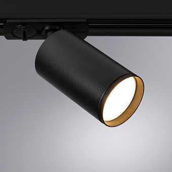 Трековый светильник Arte Lamp FLAME A1519PL-1BK 35Вт GU10 чёрный для однофазного трека