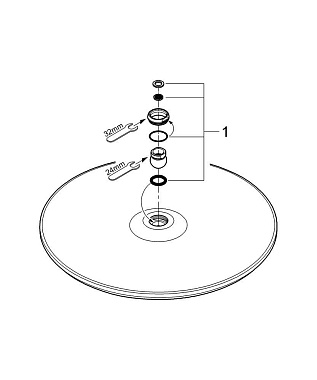 Верхний душ GROHE Rainshower Cosmopolitan 400 28778000 хром