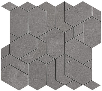 Керамическая мозаика Atlas Concord Италия Boost AN66 Smoke Mosaico Shapes 31х33,5см 0,62кв.м.