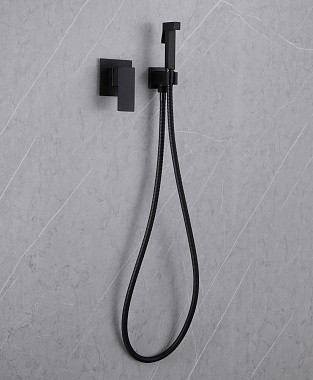 Гигиенический душ Abber Daheim AF8225B чёрный матовый