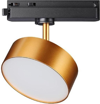 Трековый светильник Novotech PORT 358757 24Вт LED матовое золото для однофазного трека
