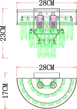 Светильник настенный Arte Lamp DIADEM A1002AP-2CC 60Вт E14