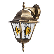 Светильник фасадный Arte Lamp BERLIN A1012AL-1BN 75Вт IP44 E27 золотой/чёрный
