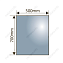 Зеркало MELANA MLN-LED012 70х50см с подсветкой