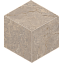 Керамическая мозаика ESTIMA Bernini Mosaic/BR02_NS/25x29/Cube Beige 25х29смкв.м.