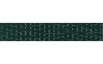 Бордюр KERAMA MARAZZI Левада LSB001 зелёный темный глянцевый 7х40см 0,028кв.м.