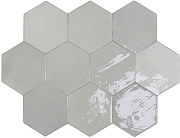 Настенная плитка WOW Zellige Hexa 122079 Grey 10,8х12,4см 0,382кв.м. глянцевая