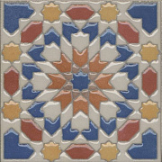 Декор KERAMA MARAZZI Паласио VT\A58\1266H бежевый/синий 9,9х9,9см 0,294кв.м.