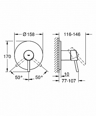 Смеситель для душа GROHE Concetto 24053001 хром