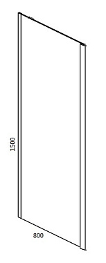 Боковая стенка душевого угла RGW 352205408-11 Z-050-4 150х80см стекло прозрачное