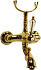 Смеситель для ванны CAPRIGO ANTIQUE-Swarovski 04S-011-oro золото