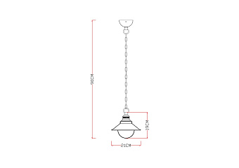 Светильник подвесной Arte Lamp GRAZIOSO A4577SP-1CK 60Вт E27