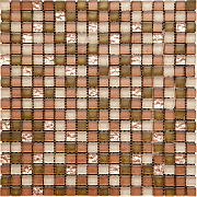Мозаика Mir Mosaic Pastel 4PST-030 Бежевый/Коричневый мрамор/стекло 29,8х29,8см 0,89кв.м.